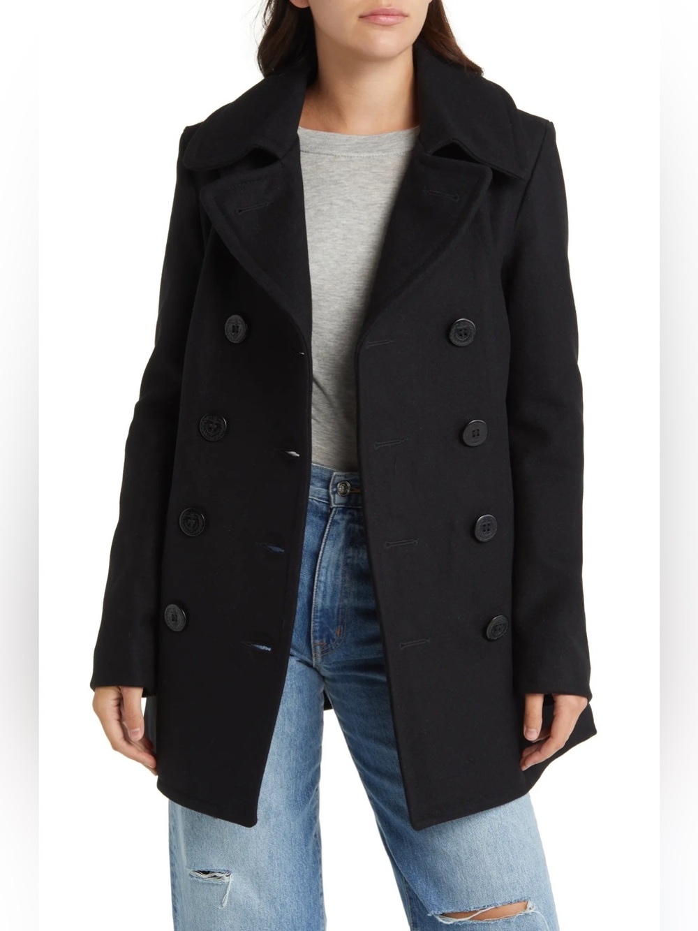 Schott NYC Peacoat Wool Blend